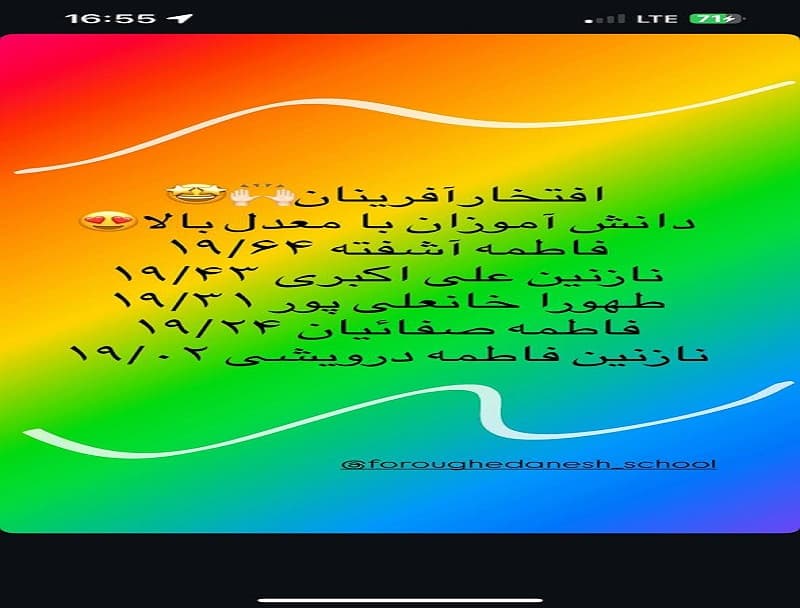 دانش آموزان ممتاز سال 403